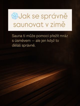 Když venku mrzne, sauna je nejlepší terapie. Ale i v zimě má svá pravidla. ❄️ Zahřívej se pomalu 💧 Pij dostatek vody 🧊...